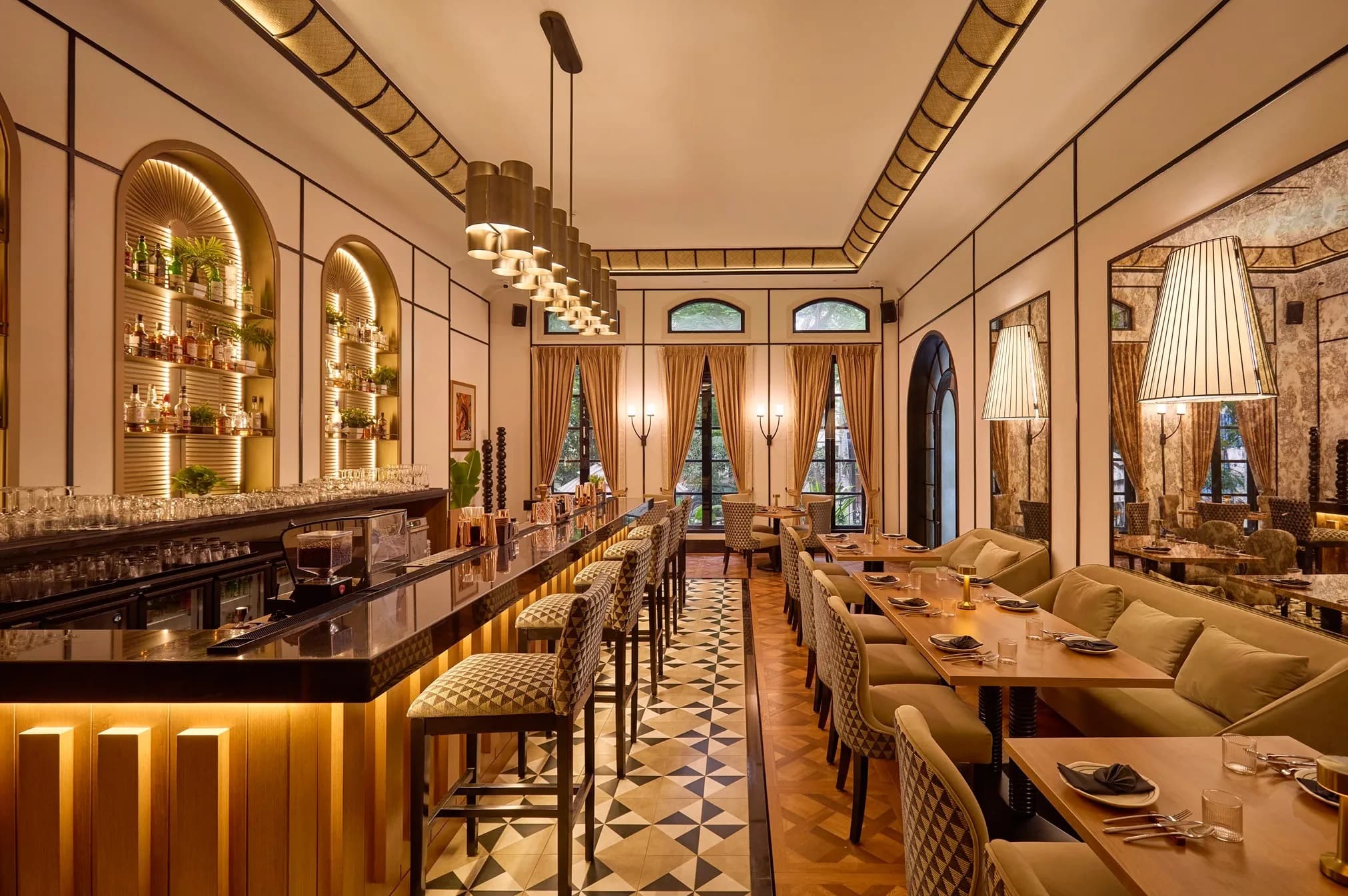 FIRO restaurant dining room — warm, intimate interior, R.A. Puram Chennai